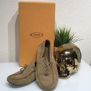 Tod’s Natural Lace Moccasin Loafer Shoe